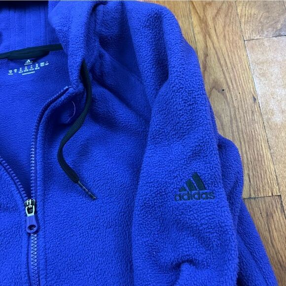 Retro Adidas Fleece Full Zip Hoodie - Picture 5 of 7
